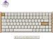 Клавіатура механічна Keychron K2HE 81Key, Gateron Double-Rail Magnetic Nebula, WL/BT/USB-A, QMK, Hot-swap, RGB, дерево,білий (K2H-Q1-UA) [108102], фото 1