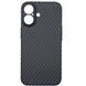 Чохол-накладка BeCover Carbonite Case MagSafe для Apple iPhone 16 Black (712067) [602937], фото 2