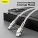 Кабель Baseus Cafule Series Metal Data Cable Type-C to iP PD 20W 2m White (CATLJK-B02) [802579], фото 14