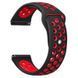 Ремінець BeCover Nike Style для Xiaomi Amazfit Bip/Bip Lite/Bip S Lite/GTR 42mm/GTS/TicWatch S2/TicWatch E Black-Red (705704) [604660], фото 2
