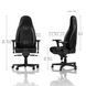 Ігрове крісло NOBLECHAIRS ICON Black (NBL-ICN-PU-BLA) [302011], фото 3