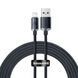 Кабель Baseus Crystal Shine Series Fast Charging Data Cable USB to iP 2.4A 2m Black (CAJY000101) [805230], фото 3