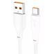 Кабель HOCO X93 USB to Type-C 100W, 1m, TPE, TPE connectors, White (6931474790682) [805283], фото 1