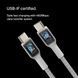 Кабель USB-C > USB-C заряджання/синхронізації Belkin 2м, 60Вт, Type-C, плетений, білий (CAB004BT2MWH) [108620], фото 13