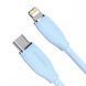 Кабель Baseus Jelly Liquid Silica Gel Fast Charging Data Cable Type-C to iP 20W 2m Blue (CAGD020103) [802553], фото 3
