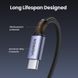 Кабель UGREEN US334 USB-C 2.0 to Angled USB-C M/M Cable Aluminium Shell with Braided 1m (Black) (UGR-70643) [805462], фото 9