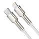 Кабель Baseus Cafule Series Metal Data Cable Type-C to iP PD 20W 2m White (CATLJK-B02) [802579], фото 3