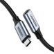Кабель USB 3.1 Type-C M-F, 1 м, 5A （10Gbps）Чорний, US372 UGREEN (30205) [405393], фото 1
