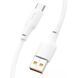 Кабель HOCO X93 USB to Type-C 100W, 1m, TPE, TPE connectors, White (6931474790682) [805283], фото 3