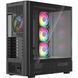 Корпус Modecom VOLCANO AQ500 ARGB MIDI FRONT LCD 6,2&rdquo;, 4x120mm fans BLACK без БЖ ATX (MC-A-AQ500-4FA-B) [405388], фото 6