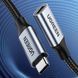 Кабель USB 3.1 Type-C M-F, 1 м, 5A （10Gbps）Чорний, US372 UGREEN (30205) [405393], фото 4