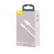 Кабель Baseus Simple Wisdom Data Cable Kit USB to Type-C 5A (2PCS/Set）1.5m White (TZCATZJ-02) [802287], фото 2