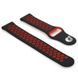 Ремінець BeCover Nike Style для Xiaomi Amazfit Bip/Bip Lite/Bip S Lite/GTR 42mm/GTS/TicWatch S2/TicWatch E Black-Red (705704) [604660], фото 1
