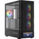 Корпус Modecom VOLCANO AQ500 ARGB MIDI FRONT LCD 6,2&rdquo;, 4x120mm fans BLACK без БЖ ATX (MC-A-AQ500-4FA-B) [405388], фото 1