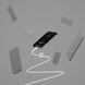 Кабель USB-C > Lightning заряджання/синхронізації Belkin 1м, Type-C, плетений, силіконовий, з ремінцем на магніті, білий (CAA011BT1MWH) [109445], фото 5