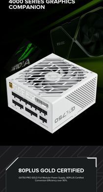 Блок живлення GAMEMAX (GX-750 PRO WH (ATX3.0 PCIe5.0)) [303191]