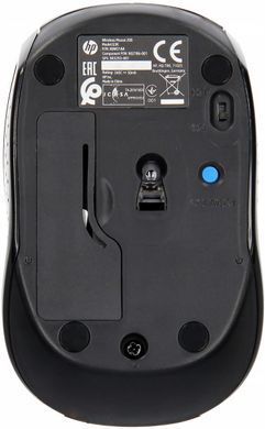 Мишка бездротова HP 200 Black Wireless Mouse, 3 кн., 1000 dpi, чорна (X6W31AA) [401123]