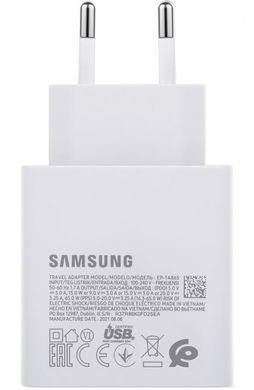 Мережевий зарядний пристрій Samsung EP-TA865 65W Type-C White OEM (EP-TA865NWE) [614600]