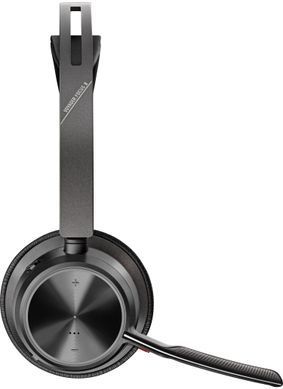 Гарнітура комп'ютерна стерео On-ear Poly Voyager Focus 2, USB-A, Bluetooth, всеспрямований, ANC, Acoustic fence, чорний (76U46AA) [107425]