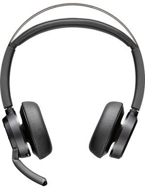 Гарнітура комп'ютерна стерео On-ear Poly Voyager Focus 2, USB-A, Bluetooth, всеспрямований, ANC, Acoustic fence, чорний (76U46AA) [107425]