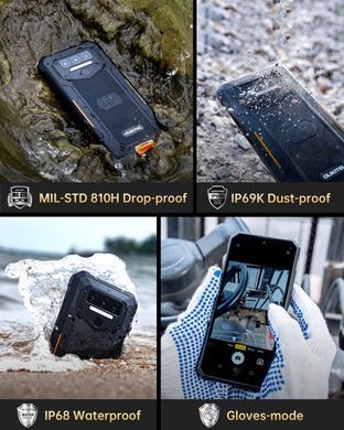 Смартфон Oukitel WP23 pro 6.52"HD+ /8GB/128GB / T606 /10600mAh /13+5Мп/ IP69K /NFC Black (6931940776677) [400668]