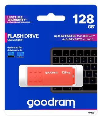 Флеш-накопичувач USB3.2 128GB Goodram UME3 Orange (UME3-1280O0R11) [607096]