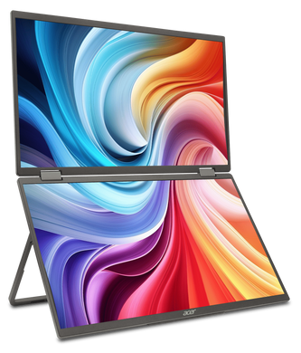 Монiтор 15.6" Acer Dual Portable PD163QTbmiuux Black (UM.ZP3EE.011) [203242]