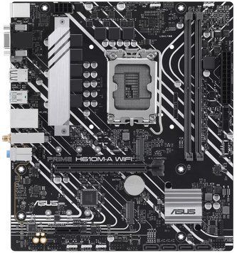Материнcька плата ASUS PRIME H610M-A WIFI s1700 H610 2xDDR5 M.2 HDMI D-Sub DP Wi-Fi BT mATX (90MB1G00-M0EAY0) [111098]