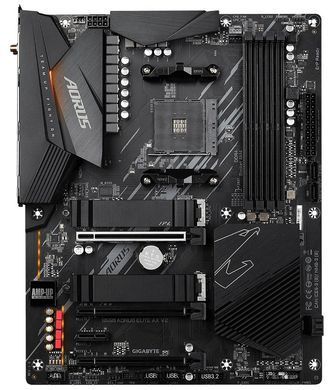 Материнська плата GIGABYTE B550 AORUS ELITE AX V2 sAM4 B550 4xDDR4 M.2 HDMI DP Wi-Fi BT ATX (B550_AORUS_ELITE_AX_V2) [112877]