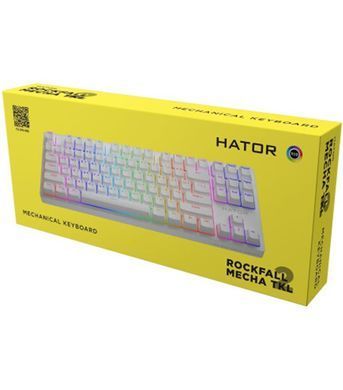 Клавіатура Hator Rockfall 2 Mecha TKL Orange White (HTK-521) [605991]