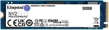 Накопичувач SSD 500GB M.2 NVMe Kingston NV2 M.2 2280 PCIe Gen4.0 x4 (SNV2S/500G) [67903]