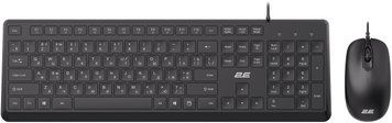 Комплект клавіатура та миша 2E MK405 USB-A, EN/UK/RU, чорний (2E-MK405UBK) [103606]