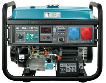 Генератор бензиновий Konner&Sohnen KS 10000E 1/3, 230/400В, 7.5/8кВт, 3Фази, електростартер, 88кг (KS10000E1/3) [114143]