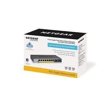 Комутатор NETGEAR GS110TP 8xGE PoE, 2xSFP, 55Вт, Керований L2 (GS110TP-300EUS) [15003]