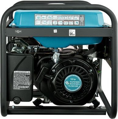 Генератор бензиновий Konner&Sohnen KS 10000E-3, 400В, 7.5кВт, 3 фази, АВР (ATS), електростартер, 89.2кг (KS10000E-3ATS) [105974]