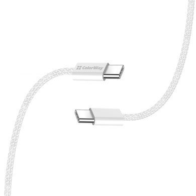 Кабель ColorWay USB Type-C - USB Type-C (M/M), 3.0 А, 2 м, Gray (CW-CBPDCC068-GR) [607384]