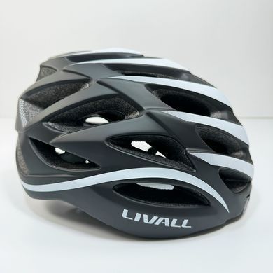 Захисний шолом Livall BH62 NEO (L) Black/White (55-61см), акустика, мікрофон, сигнали поворотів та стопів, додаток, пульт BR80, Bluetooth (ZHLIV-TBH62N-4041) [800046]