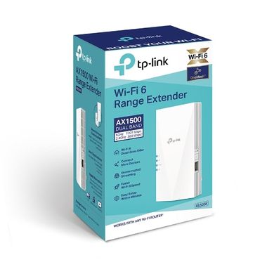 TP-Link Повторювач Wi-Fi сигналу RE500X AX1500 1хGE LAN MESH