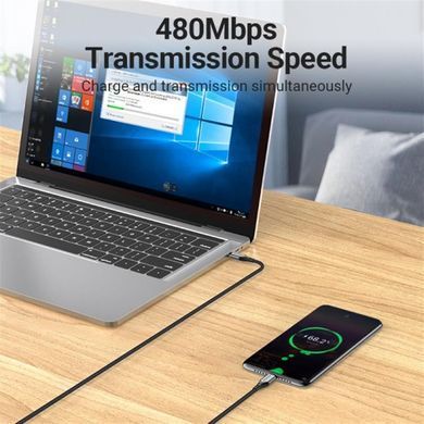 Кабель Vention USB Type-C - USB Type-C (M/M), 1.5 м, Grey (TAEHG) [604114]