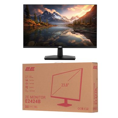 2E Монітор 23.8" E2424B D-Sub, HDMI, VA, 100Hz, FreeSync (2E-E2424B-01.UA)