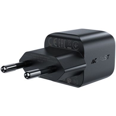 Зарядний пристрій 1xUSB-C 20W Gan A73 mini Fast Charger Black Acefast (6974316282648) [402174]