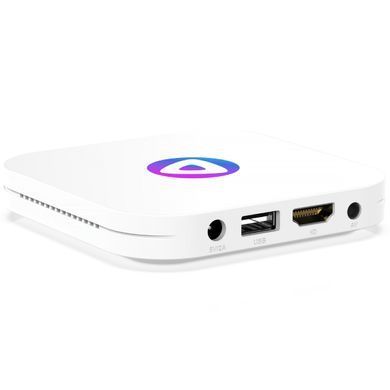 TV Медіаплеєр H96 MAX M1 4/32Gb/ Rockchip RK3528/ Android 13/ WiFi 2.4G+5G/BT 4.0/ білий (M1_4GB/32GB) [405016]
