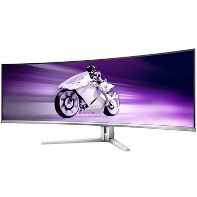 Монітор TFT 48.8" Philips 49M2C8900L, QD-OLED 5120x1440, вигн., 2xHDMI, DP, USB-C, USB-hub, HAS, кол (49M2C8900L/00) [400512]