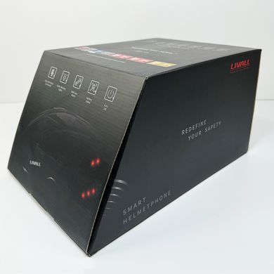 Захисний шолом Livall BH62 NEO (L) Black/White (55-61см), акустика, мікрофон, сигнали поворотів та стопів, додаток, пульт BR80, Bluetooth (ZHLIV-TBH62N-4041) [800046]