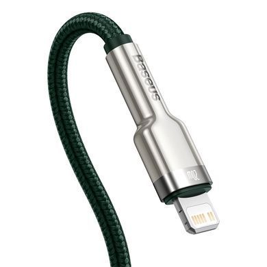 Кабель Baseus Cafule Series Metal Data Cable Type-C to iP PD 20W 1m Green (CATLJK-A06) [802583]