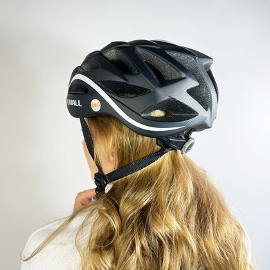 Захисний шолом Livall BH62 NEO (L) Black/White (55-61см), акустика, мікрофон, сигнали поворотів та стопів, додаток, пульт BR80, Bluetooth (ZHLIV-TBH62N-4041) [800046]