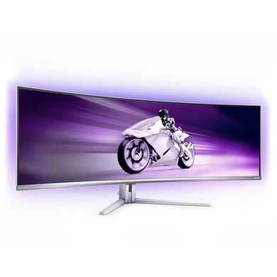 Монітор TFT 48.8" Philips 49M2C8900L, QD-OLED 5120x1440, вигн., 2xHDMI, DP, USB-C, USB-hub, HAS, кол (49M2C8900L/00) [400512]