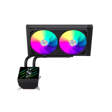 Кулер для процесора GAMEMAX (GLACIER 240 LCD BK) [305479]