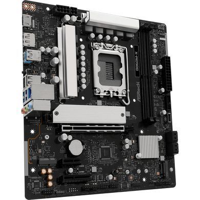Материнська плата AsRock (1851/B860, 2*DDR5, PCIex16, HDMI/DP, 4xSATA, 2xM.2, 2.5Glan, 7.1ch, mATX) (B860M-X) [402700]