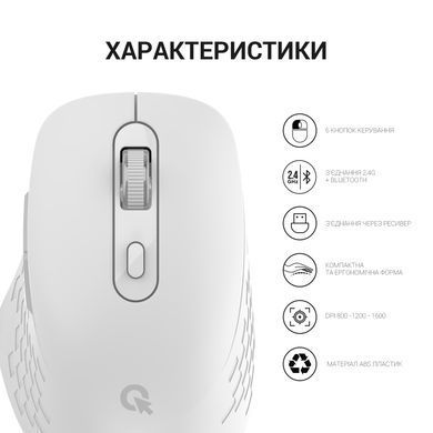 Миша бездротова OfficePro White (M230W) [606685]